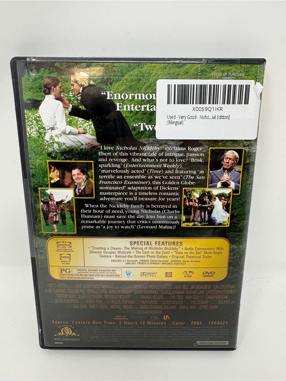 Nicholas Nickleby Special Edition DVD - Black - Picture 2 of 3